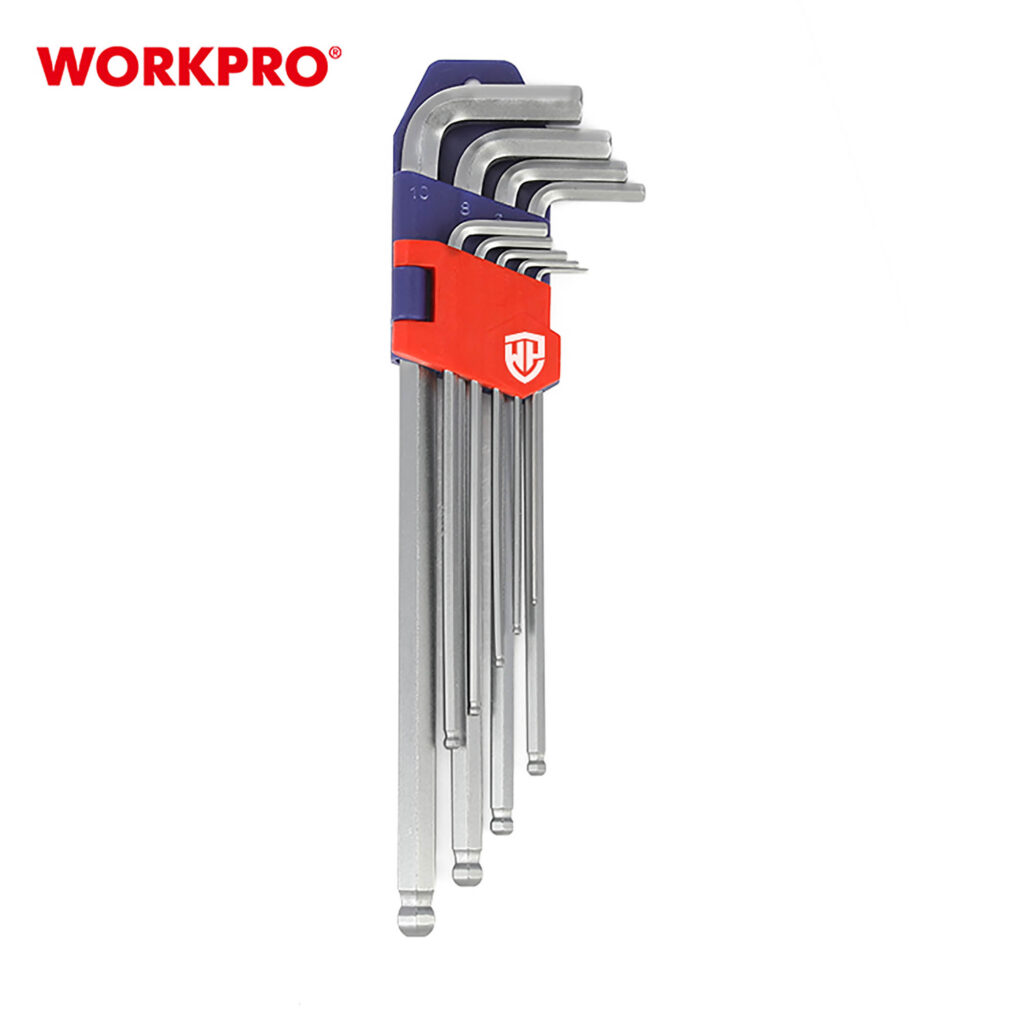 ΑΛΛΕΝ ΚΛΕΙΔΙΑ ΜΠΙΛΙΑΣ ΜΑΚΡΥΑ  ΣΕΤ 9 τμχ WP222007 WORKPRO (PROFI) (ΚΑΡΤΕΛΑ)