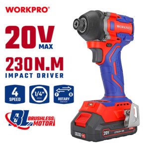 ΕΠΑΝΑΦΟΡΤΙΖΟΜΕΝΟ ΚΑΤΣΑΒΙΔΙ ΠΑΛΜΙΚΟ 20V-Li BL  230Nm. (1x2,0AH)  WP390106 WORKPRO (PROFI PLUS)