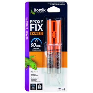 ΚΟΛΛΑ ΕΠΟΞΙΚΗ 2 ΣΥΣΤΑΤΙΚΩΝ 25ml (ΣΥΡΙΓΓΑ 90sec) EPOXY FIX EXPRESS BOSTIK