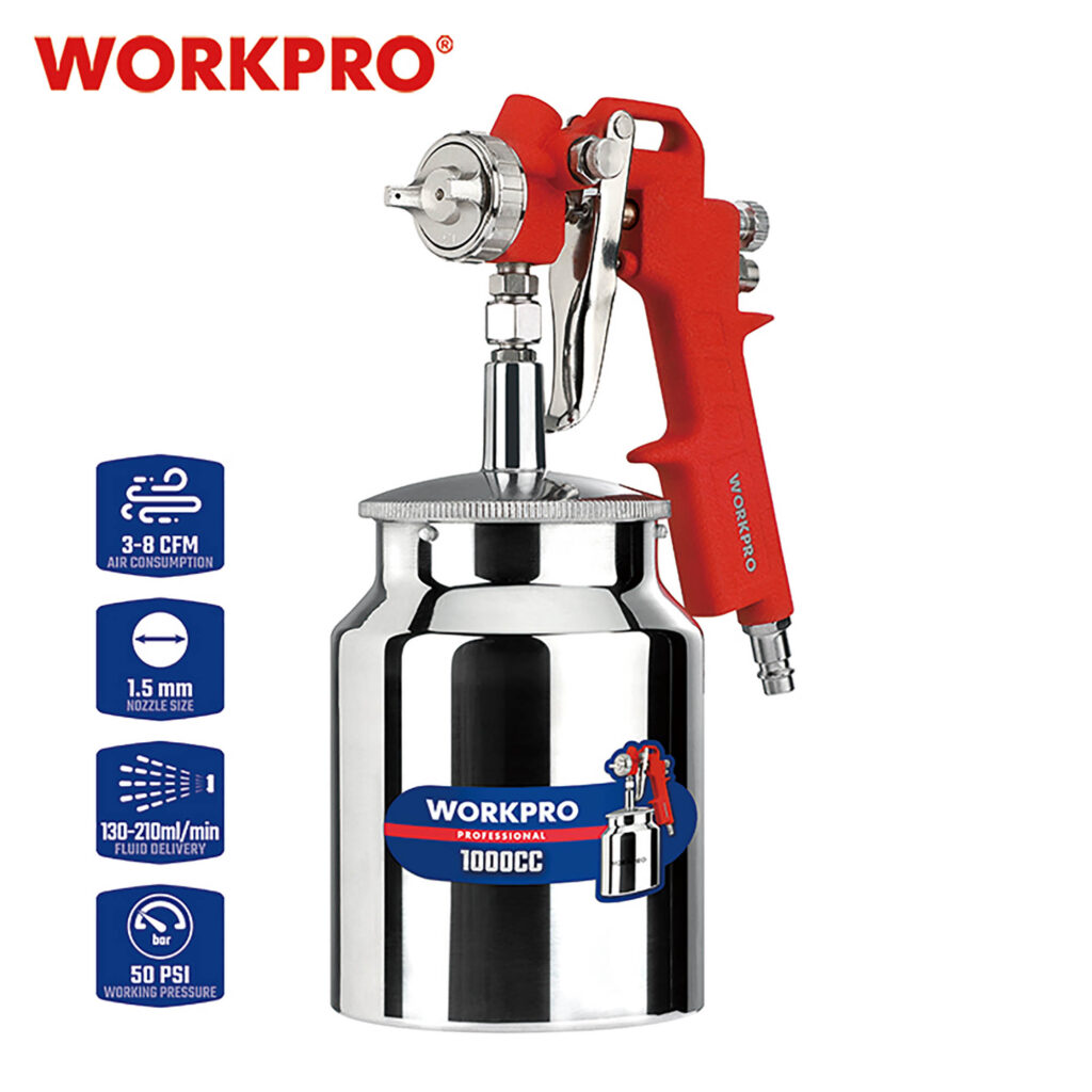 ΠΙΣΤΟΛΙ ΒΑΦΗΣ ΚΑΤΩ ΔΟΧΕΙΟ 1000ml (1,5mm) WP512002 WORKPRO