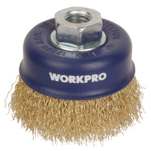 ΣΥΡΜΑΤΟΒΟΥΡΤΣΑ ΚΟΥΠΑΣ ΤΡΟΧΟΥ 125mm WP407026 WORKPRO (ΚΑΡΤΕΛΑ)