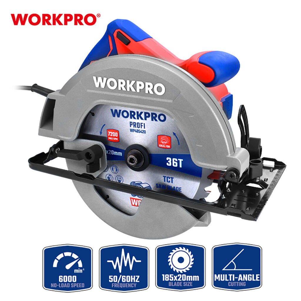 ΔΙΣΚΟΠΡΙΟΝΟ ΞΥΛΟΥ ΗΛΕΚΤΡΙΚΟ 1700W Φ185mm  WP471200CE WORKPRO (PROFI)