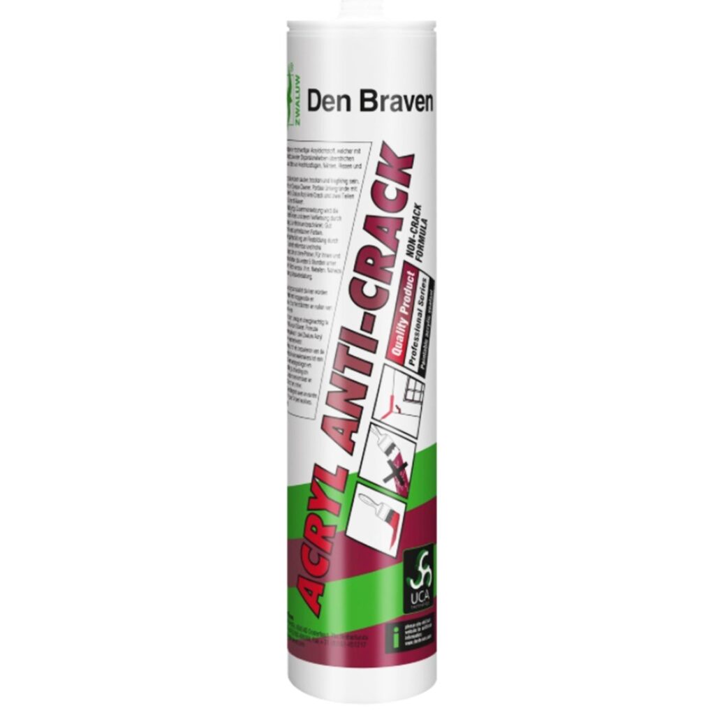 ΣΤΟΚΟΣ ΑΚΡΥΛΙΚΟΣ. ANTI-CRACK  ΛΕΥΚΟΣ  310ml  DEN BRAVEN