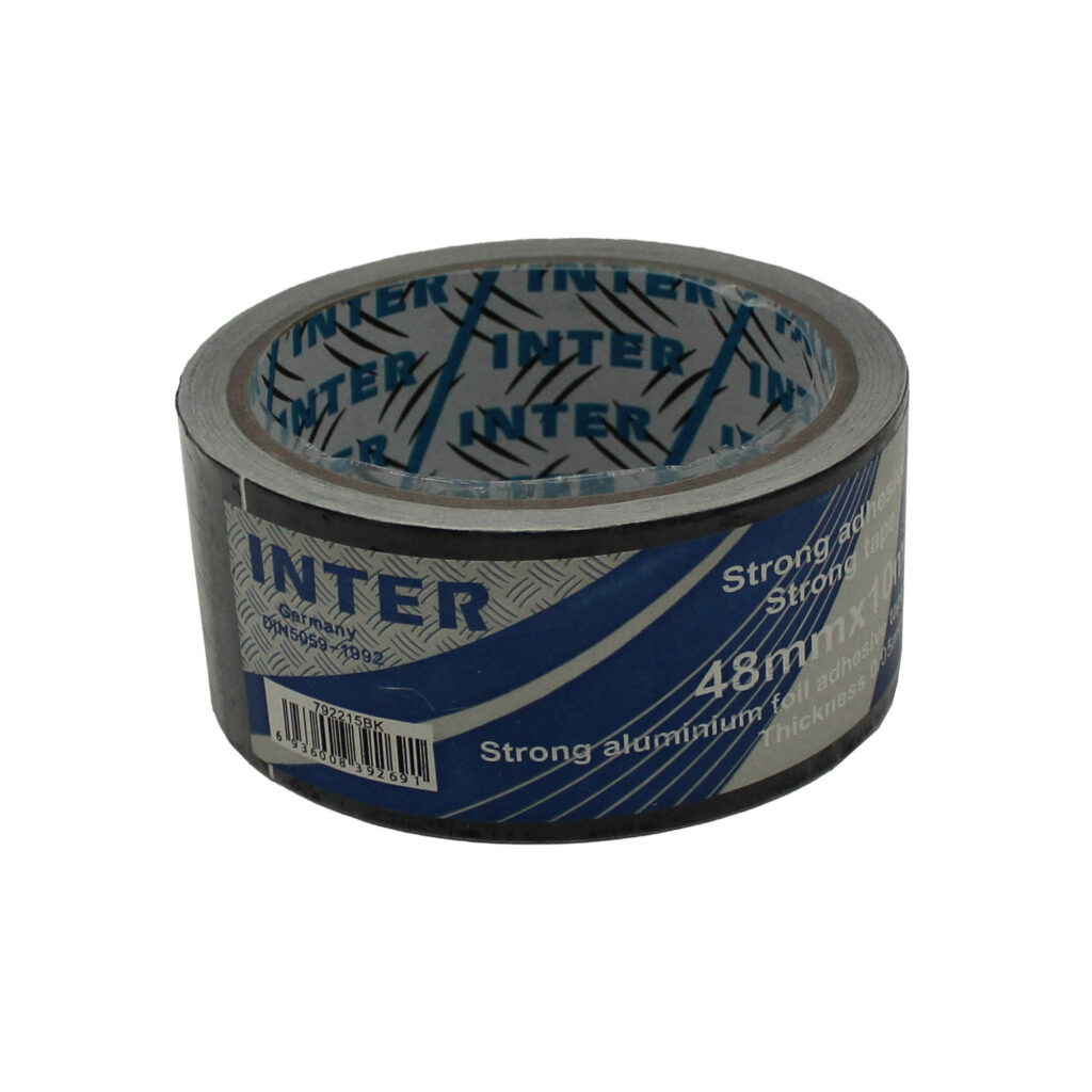 ΑΛΟΥΜΙΝΟΤΑΙΝΙΑ ΣΩΛΗΝΩΝ. 48mm x 10m -ΜΑΥΡΗ ΕΜΑΓΕ (762215BK) INTER