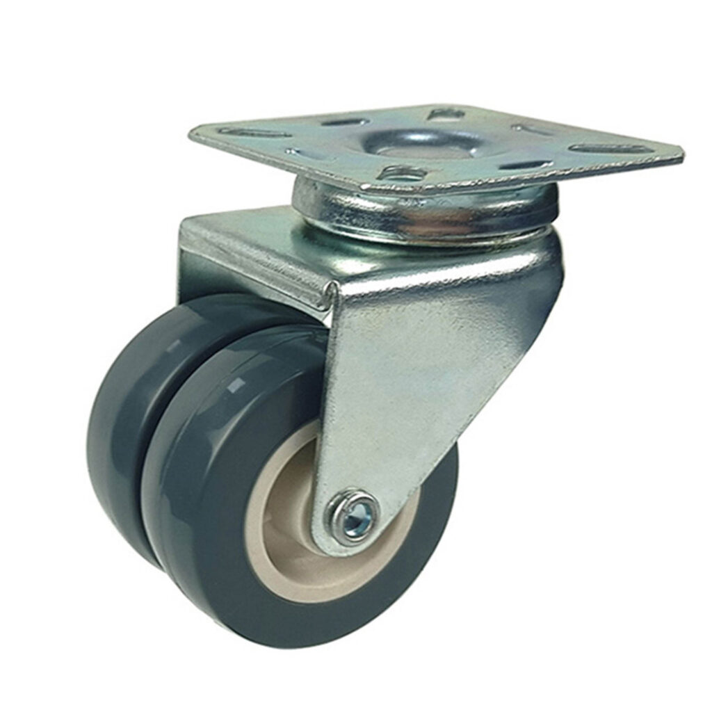 ΡΟΔΕΣ ΔΙΠΛΕΣ  50mm (PVC) ΓΚΡΙ ΚΙΝΑΣ ΠΕΡΙΣΤΡΕΦΟΜΕΝΕΣ