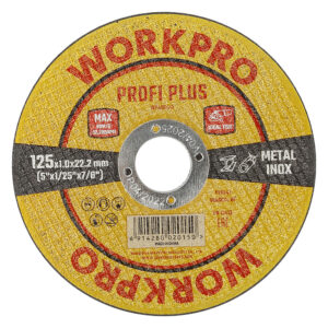 ΤΡΟΧΟΙ ΚΟΠΗΣ INOX (PROFI PLUS)  Φ125x1,0x22,2mm WP406447 WORKPRO