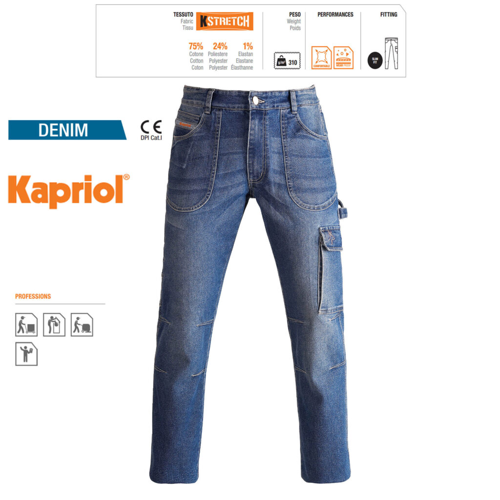 ΠΑΝΤΕΛΟΝΙ ΕΡΓΑΣΙΑΣ ΤΖΙΝ DENIM (XL) 32542 KAPRIOL