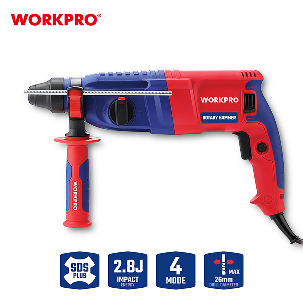 ΣΚΑΠΤΙΚΟ ΠΕΡΙΣΤΡΟΦΙΚΟ ΠΙΣΤΟΛΕΤΟ   800W SDS PLUS ( 2,8 Joule) WP470406 WORKPRO