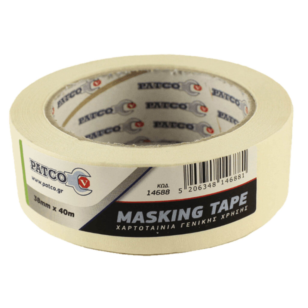 ΧΑΡΤΟΤΑΙΝΙΑ ΓΕΝΙΚΗΣ ΧΡΗΣΕΩΣ 40m x 38mm PATCO
