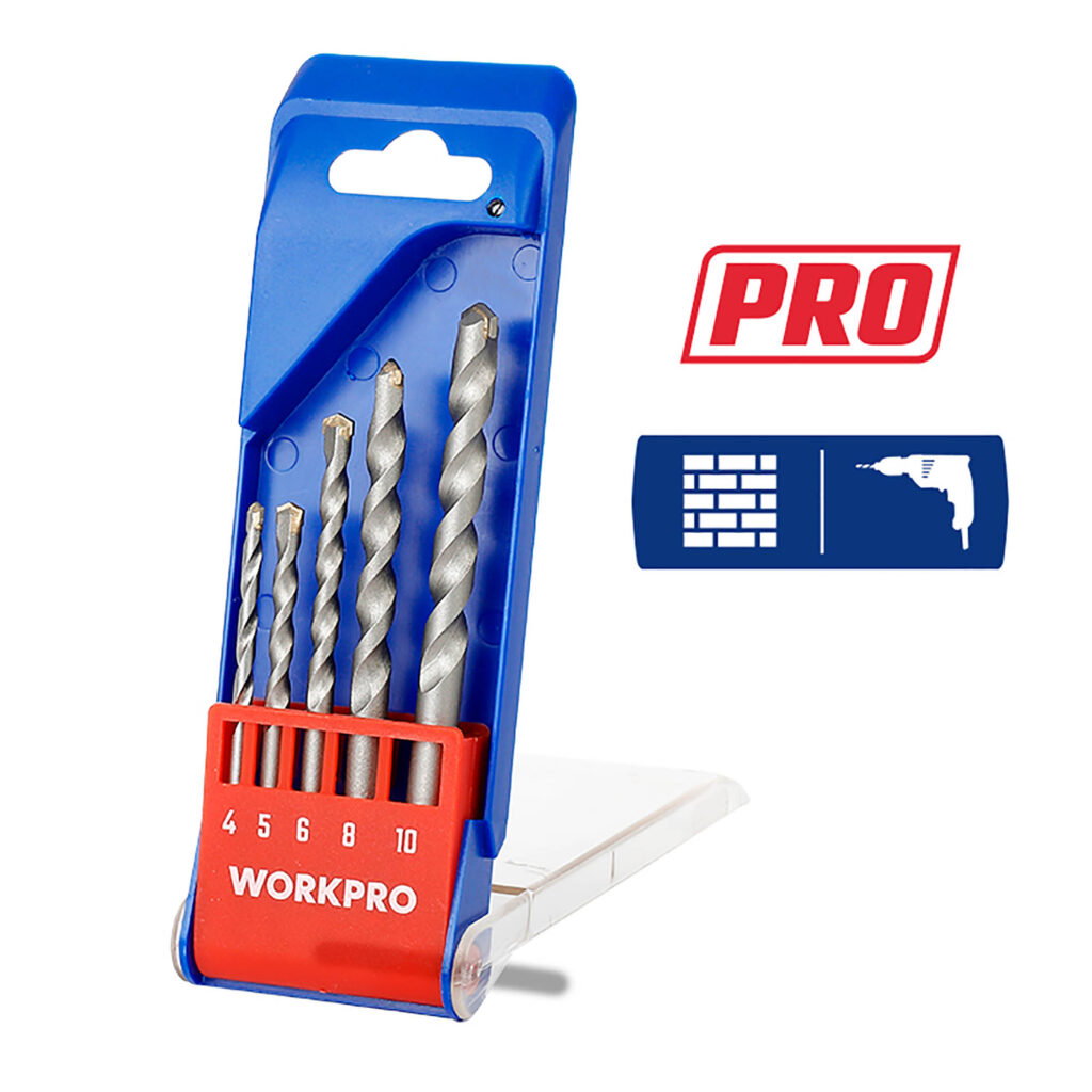 ΤΡΥΠΑΝΙΑ ΔΙΑΜΑΝΤΙ  ΣΕΤ 5τμχ WP401070 WORKPRO (PROFI)   (ΚΑΡΤΕΛΑ)