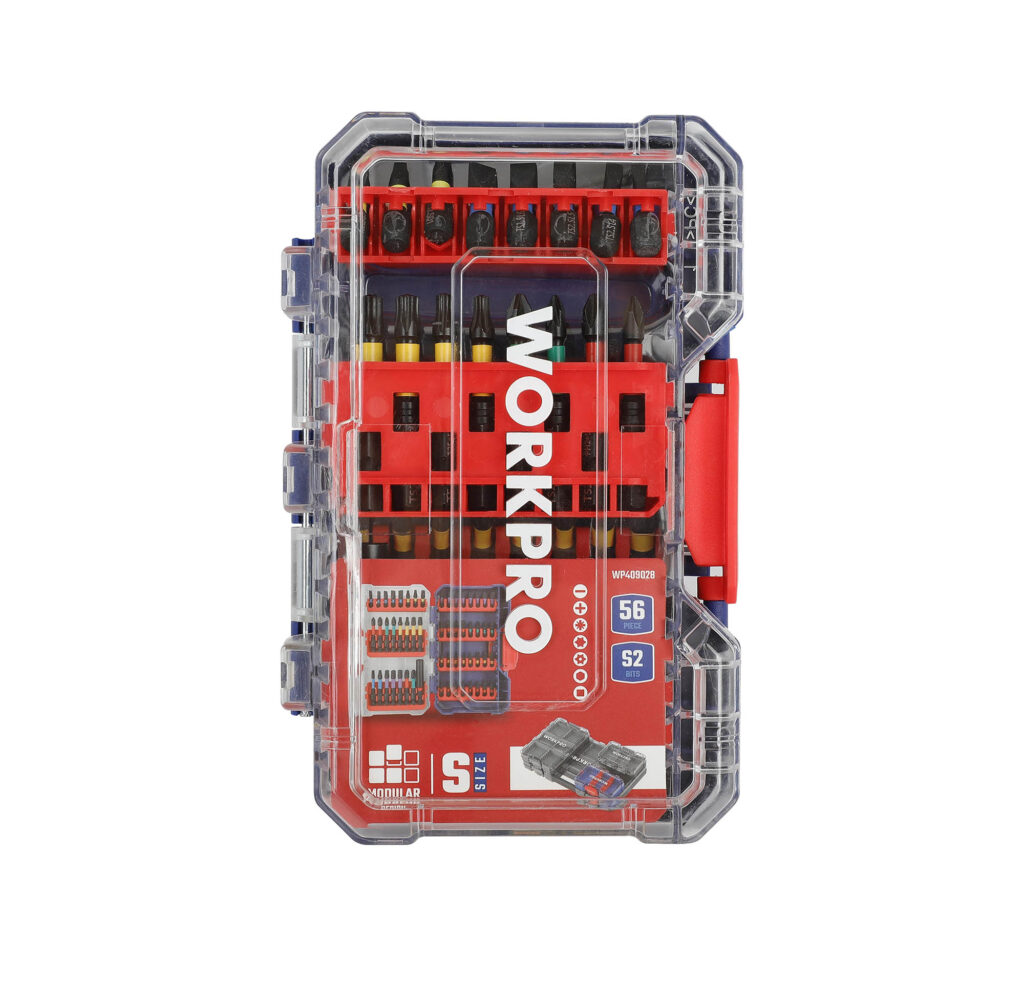 ΚΑΣΕΤΙΝΑ ΜΥΤΕΣ 1/4"  ΣΕΤ  56 τμχ WP409028 WORKPRO