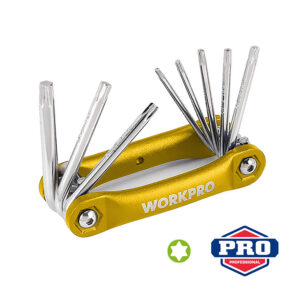 ΚΛΕΙΔΙΑ TORX ΣΕΤ 8τμχ -ΣΟΥΓΙΑΣ- WP222025 WORKPRO (PROFI)