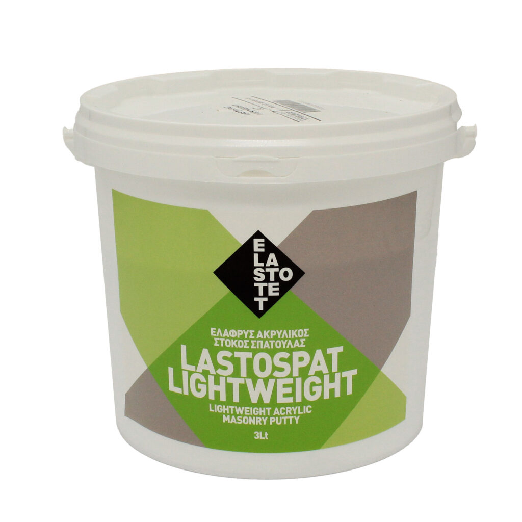 ΣΤΟΚΟΣ ΣΠΑΤΟΥΛΑΣ ΑΚΡΥΛΙΚΟΣ  ΕΛΑΦΡΥΣ  3 Lt  LASTOSPAT LIGHTWEIGHT