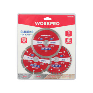 ΔΙΣΚΟΙ ΔΙΑΜΑΝΤΙ 115X22.2  ΣΕΤ 3 τμχ  WP405093 WORKPRO
