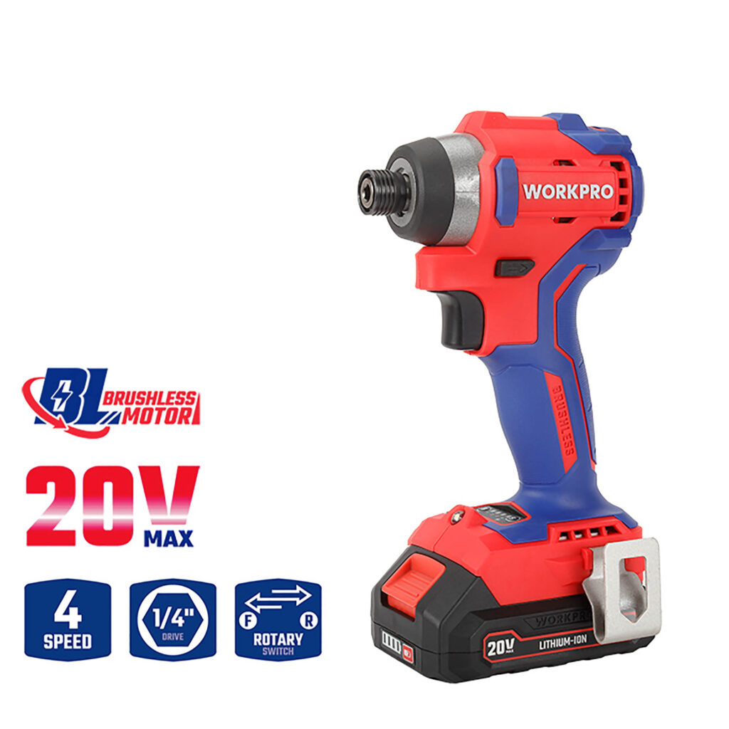 ΕΠΑΝΑΦΟΡΤΙΖΟΜΕΝΟ ΚΑΤΣΑΒΙΔΙ ΠΑΛΜΙΚΟ 20V-Li BL  220Nm. (2x2,0AH)  WP390102 WORKPRO (PROFI)