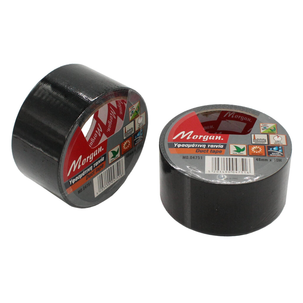 ΤΑΙΝΙΑ ΥΦΑΣΜΑΤΙΝΗ  MORGAN 10m x 48mm  ΜΑΥΡΗ