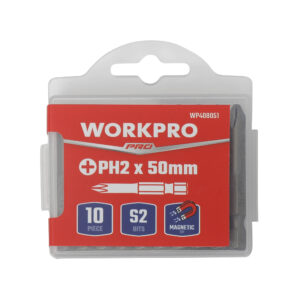 ΜΥΤΕΣ PH ΑΠΛΕΣ  2.0 x  50mm ΜΑΓΝΗΤΙΚΕΣ ΣΕΤ 10τμχ ΛΕΠΤΟ ΣΤΕΛΕΧΟΣ WP408051 WORKPRO  (ΚΑΡΤΕΛΑ)