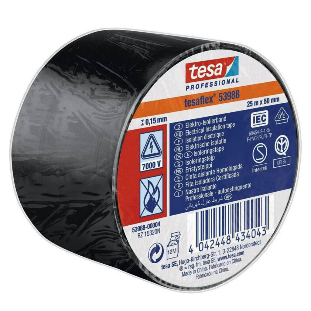 ΤΑΙΝΙΑ AIRCONDITION  25m x 50mm ΜΑΥΡΗ  53988 TESA