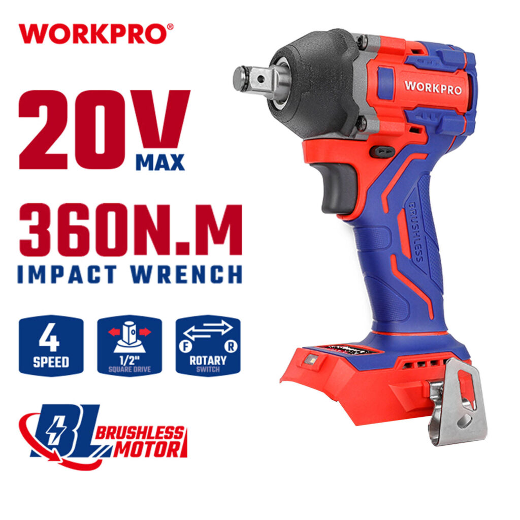 ΕΠΑΝΑΦΟΡΤΙΖΟΜΕΝΟ ΜΠΟΥΛΟΝΟΚΛΕΙΔΟ 20V-Li BL  360Nm SOLO**  WP390225 WORKPRO (PROFI)