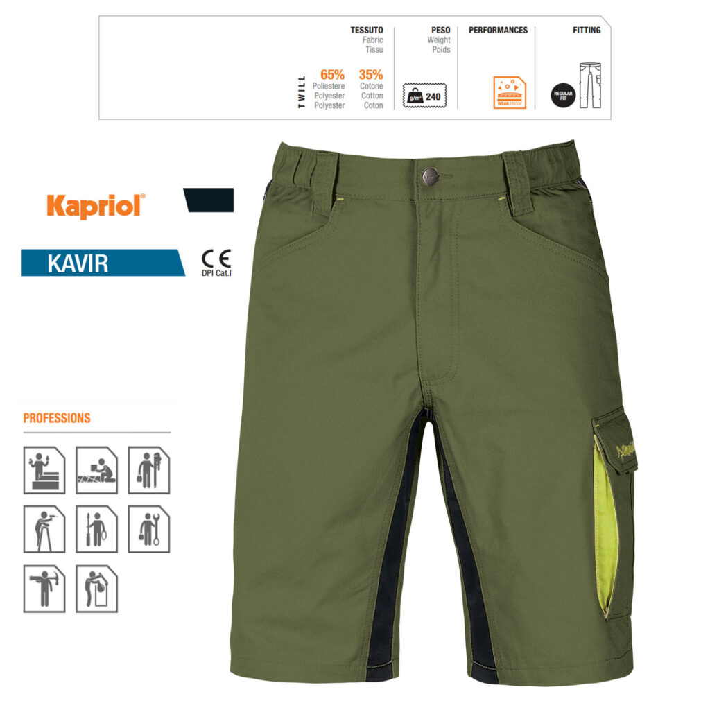 ΒΕΡΜΟΥΔΑ ΕΡΓΑΣΙΑΣ KAVIR ΛΑΔΙ / ΜΑΥΡΟ  (M) 35585 KAPRIOL