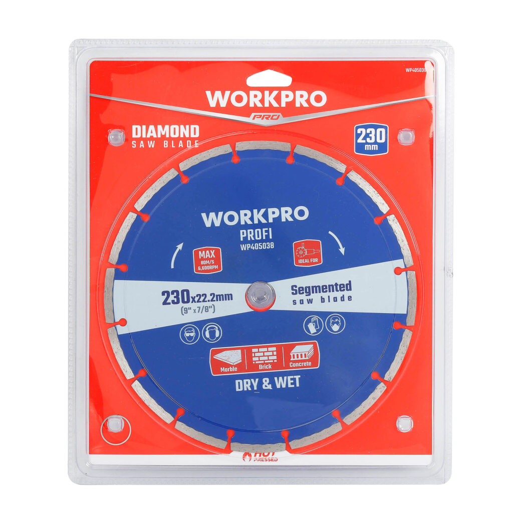 ΔΙΣΚΟΙ ΔΙΑΜΑΝΤΙ ΓΡΑΝΙΤΗ 230X22.2 WP405038 WORKPRO (PROFI) (ΚΑΡΤΕΛΑ)