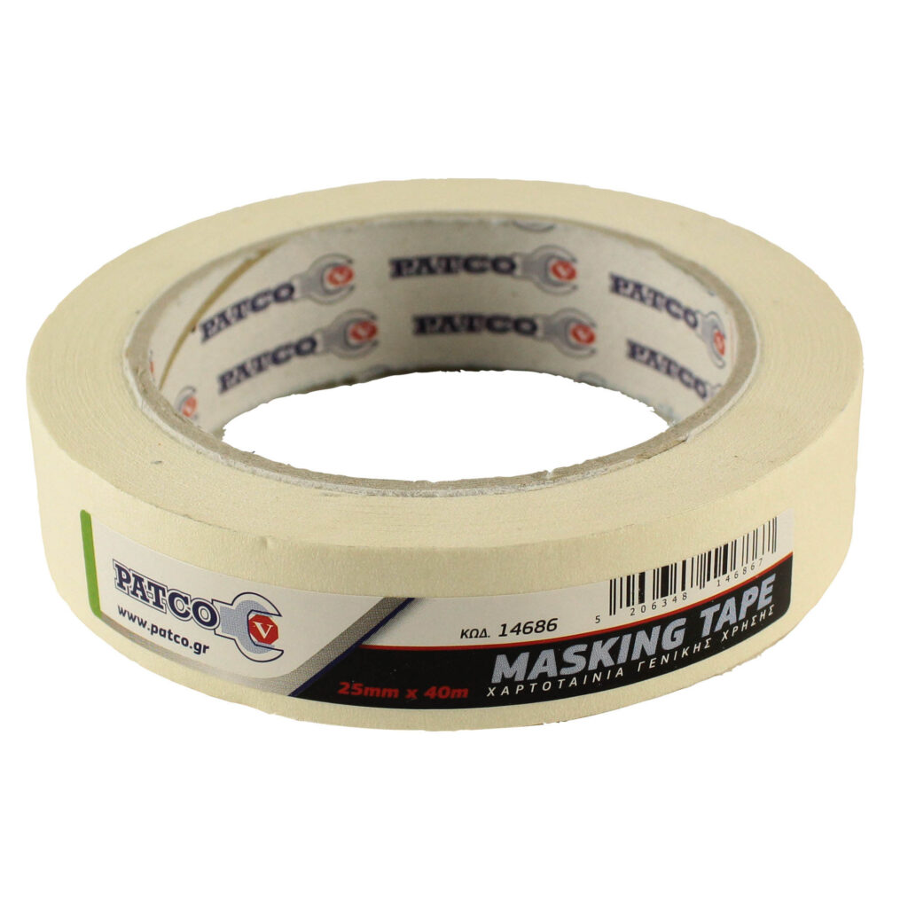 ΧΑΡΤΟΤΑΙΝΙΑ ΓΕΝΙΚΗΣ ΧΡΗΣΕΩΣ 40m x 25mm PATCO