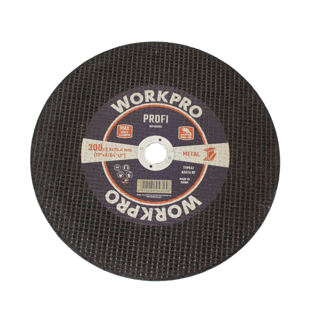 ΤΡΟΧΟΙ ΚΟΠΗΣ ΣΙΔΗΡΟΥ Φ300x3,5x25,4mm WP406192 WORKPRO (PROFI)
