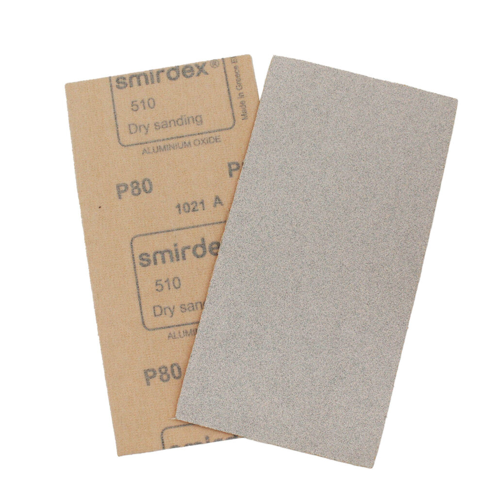 VELCRO 115 X 230mm  -  ΧΩΡΙΣ ΤΡΥΠΕΣ  Ρ 80 ΠΑΡΑΛΛΗΛΟΓΡΑΜΜΟ ΛΕΥΚΟ  (510)