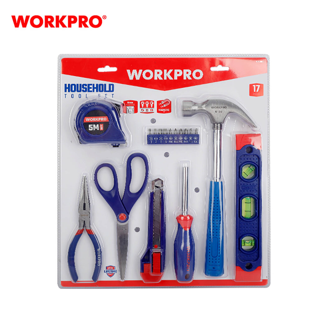 ΣΕΤ ΕΡΓΑΛΕΙΩΝ ΧΕΙΡΟΣ   17τμχ WP209003 WORKPRO (ΚΑΡΤΕΛΑ)
