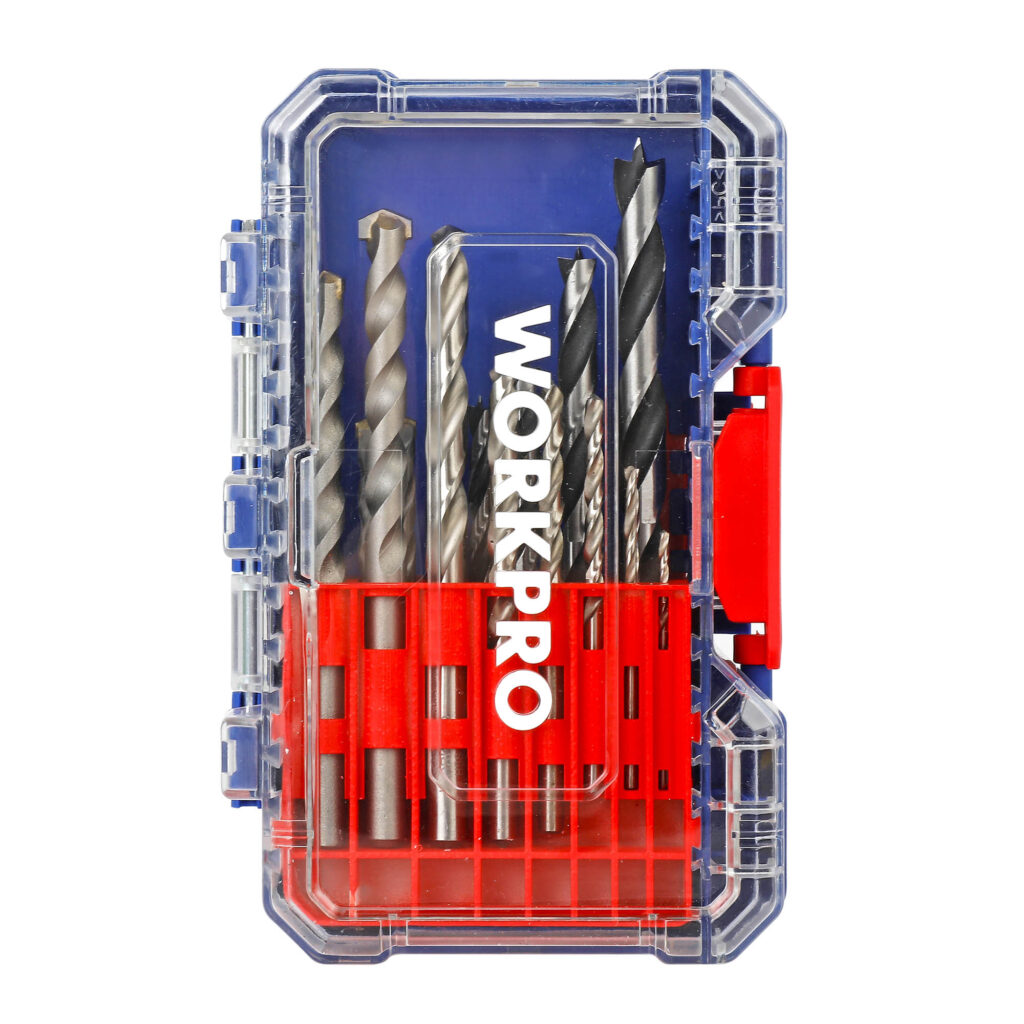 ΤΡΥΠΑΝΙΑ ΑΕΡΟΣ. ΞΥΛΟΥ,ΜΠΕΤΟΥ ΣΕΤ 16τμχ WP409011 WORKPRO