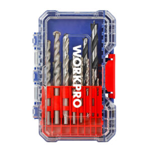 ΤΡΥΠΑΝΙΑ ΑΕΡΟΣ. ΞΥΛΟΥ,ΜΠΕΤΟΥ ΣΕΤ 16τμχ WP409011 WORKPRO