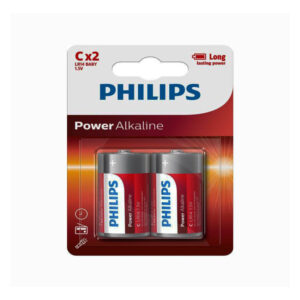 ΜΠΑΤΑΡΙΕΣ ΑΛΚΑΛΙΚΕΣ  C  (2pack) 1.5V POWER ALK LR14P2B/05  PHILIPS