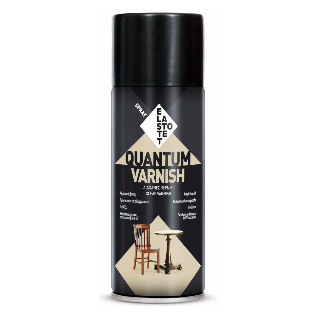 ΣΠΡΕΙ ΒΕΡΝΙΚΙ ΔΙΑΦΑΝΟ ΓΥΑΛΙΣΤΕΡΟ  (GLOSS VARNISH) QUANTUM