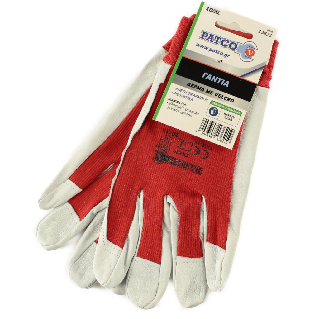 ΓΑΝΤΙΑ ΔΕΡΜΑ ΜΕ VELCRO Νο. 11/XXL PATCO GU015006