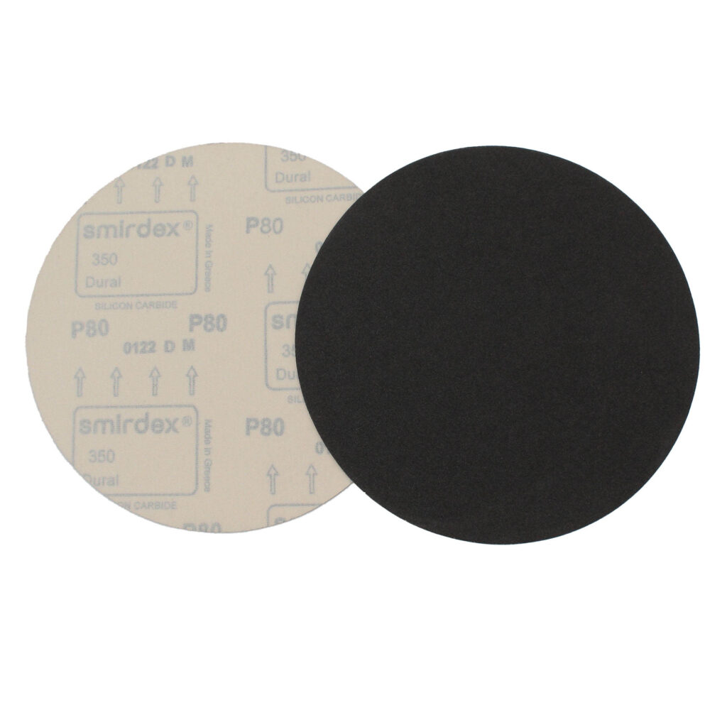 VELCRO FLEX  ΧΩΡΙΣ ΤΡΥΠΕΣ  ΜΑΥΡΟ Φ225 P 80 (350) DURAL