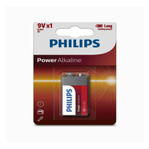 ΜΠΑΤΑΡΙΕΣ ΑΛΚΑΛΙΚΕΣ 9V (1pack) POWER ALK LR61P1B/05  38236 PHILIPS