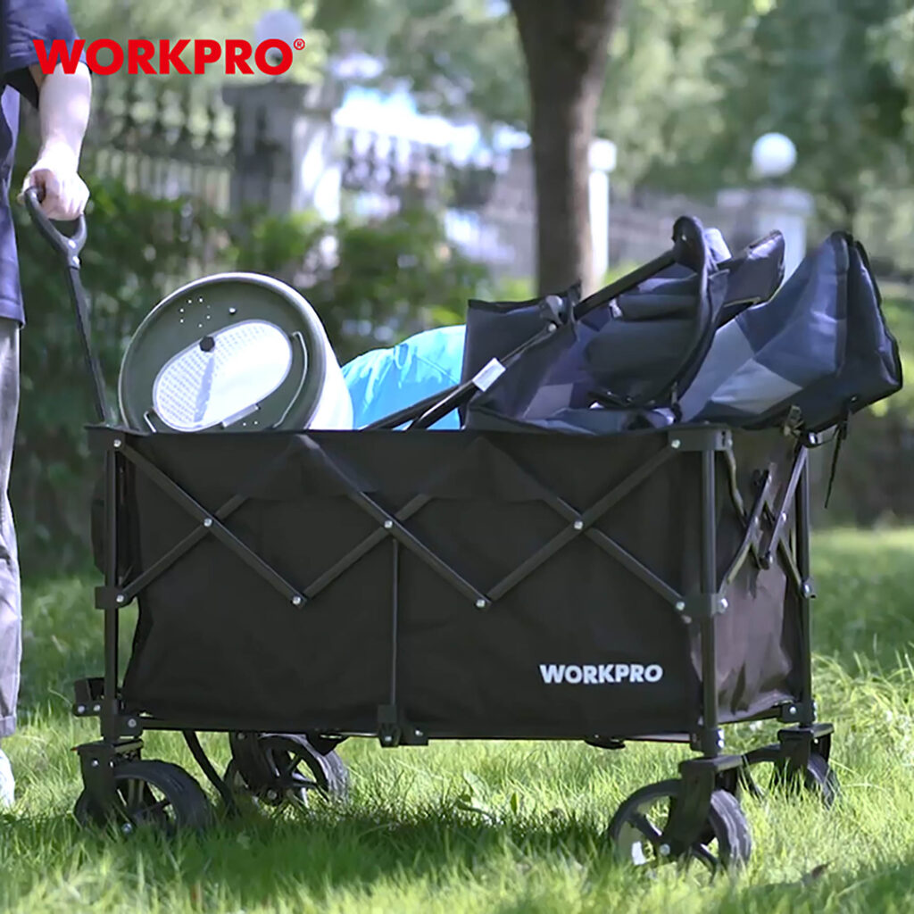ΚΑΡΟΤΣΑΚΙ  ΚΑΛΑΘΙ ΤΕΤΡΑΤΡΟΧΟ έως   80kg (850x500x370mm) WP285015 WORKPRO