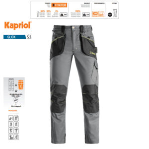 ΠΑΝΤΕΛΟΝΙ ΕΡΓΑΣΙΑΣ SLICK ΓΚΡΙ / ΜΑΥΡΟ  (M) 36661 KAPRIOL