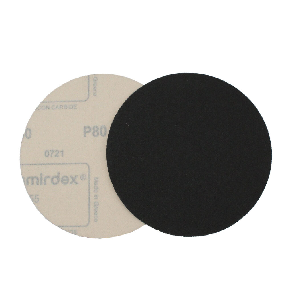 VELCRO ΧΩΡΙΣ ΤΡΥΠΕΣ ΜΑΥΡΟ Φ150   Ρ 80   (355)