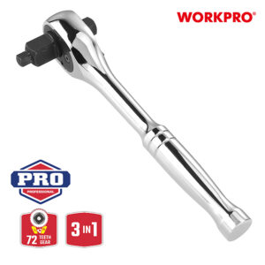 ΚΑΣΤΑΝΙΑ 3 ΥΠΟΔΟΧΩΝ (1/4"+3/8"+1/2") (72T) WP271014 WORKPRO (ΚΑΡΤΕΛΑ)
