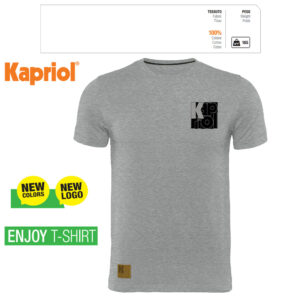 ΜΠΛΟΥΖΑΚΙ ΕΡΓΑΣΙΑΣ T-SHIRT ENJOY ΚΟΝΤΟΜΑΝΙΚΟ ΓΚΡΙ ΜΕΛΑΝΖΕ (M) 60841 KAPRIOL