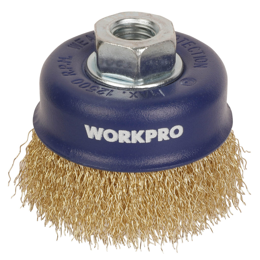 ΣΥΡΜΑΤΟΒΟΥΡΤΣΑ ΚΟΥΠΑΣ ΤΡΟΧΟΥ  75mm WP407022 WORKPRO  (ΚΑΡΤΕΛΑ)