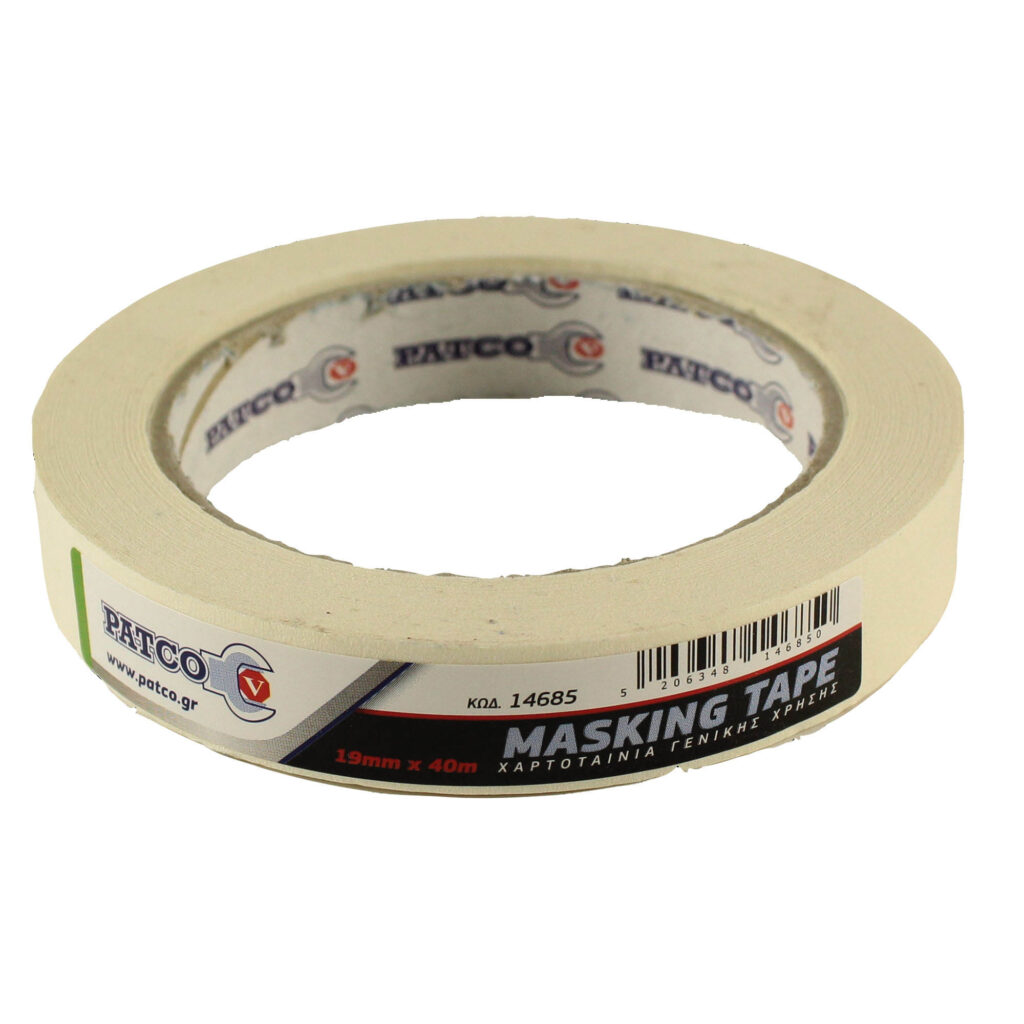 ΧΑΡΤΟΤΑΙΝΙΑ ΓΕΝΙΚΗΣ ΧΡΗΣΕΩΣ 40m x 19mm PATCO