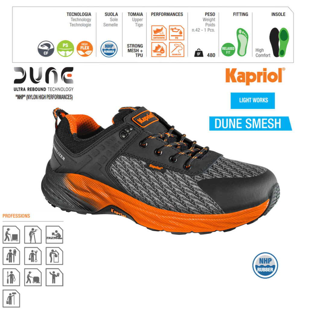 ΠΑΠΟΥΤΣΙ ΑΣΦΑΛΕΙΑΣ DUNE SMESH S3S - 42  KAPRIOL 44212
