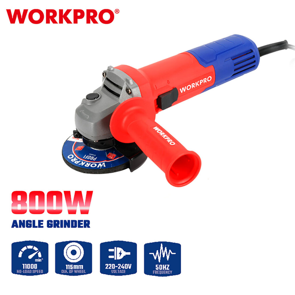 ΓΩΝΙΑΚΟΣ ΤΡΟΧΟΣ   800W Φ115mm WP472003 WORKPRO (PROFI)