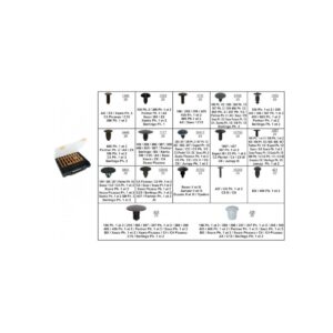 ASSORTMENT OF INTERIOR AND EXTERIOR TRIM CLIPS CITROËN-PEUGEOT TYPE