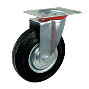 ΡΟΔΕΣ  200mm (RUBBER) ΜΑΥΡΕΣ ΚΙΝΑΣ ΠΕΡΙΣΤΡΕΦΟΜΕΝΕΣ