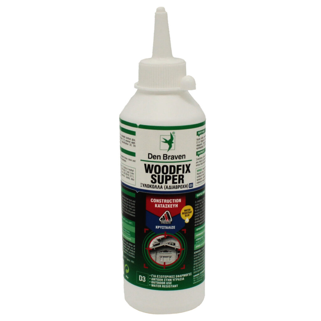 ΞΥΛΟΚΟΛΛΑ ΤΑΧΕΙΑΣ ΠΗΞΕΩΣ ΑΔΙΑΒΡΟΧΗ D3   200gr (ΜΠΙΜΠΕΡΟ)  DEN BRAVEN