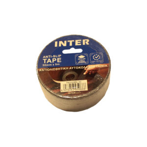 ΤΑΙΝΙΑ ΑΝΤΙΟΛΙΣΘΗΤΙΚΗ   5m x 50mm ΜΑΥΡΗ INTER