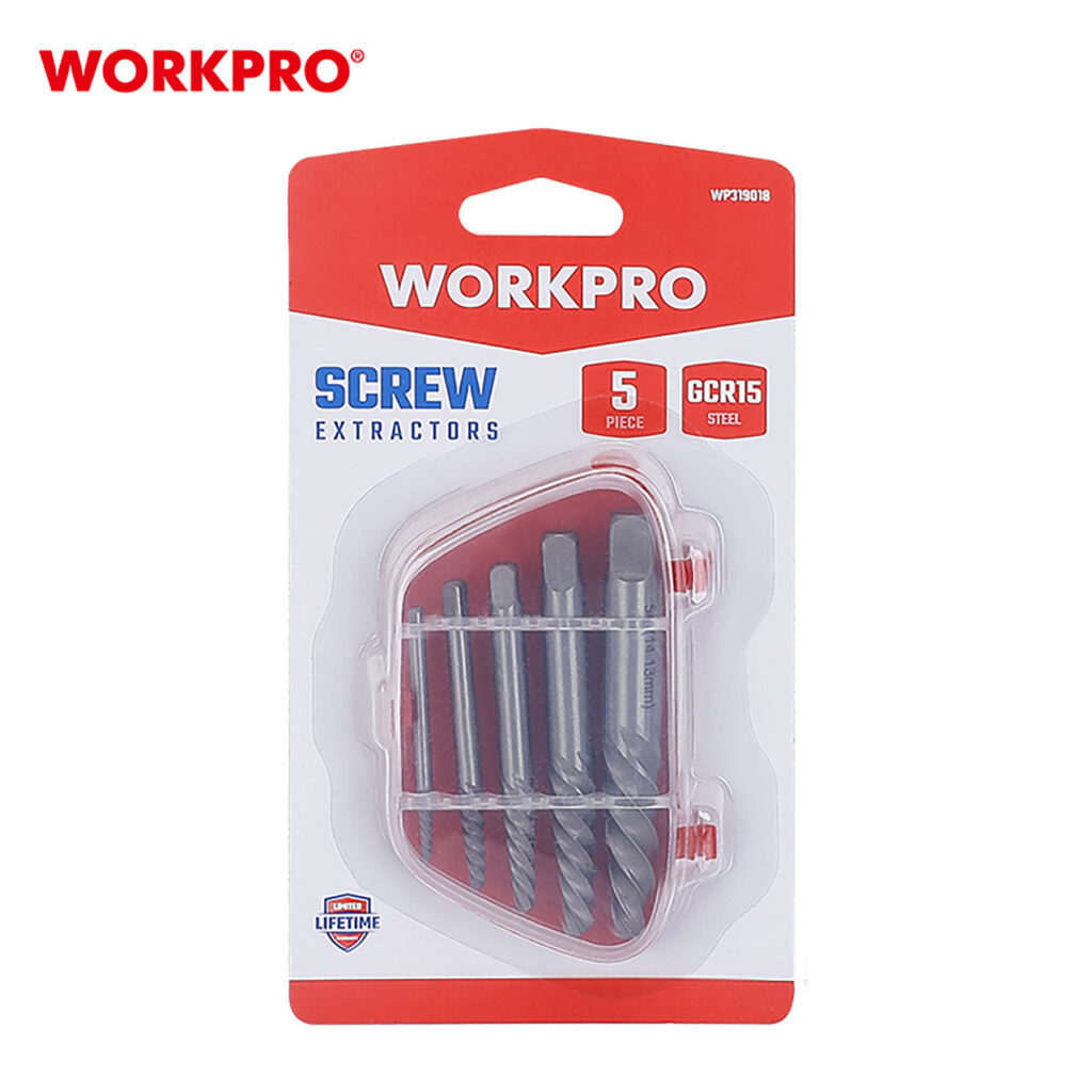 ΕΞΩΛΚΕΙΣ ΦΘΑΡΜΕΝΩΝ ΒΙΔΩΝ ΣΕΤ 5τμχ WORKPRO WP319018